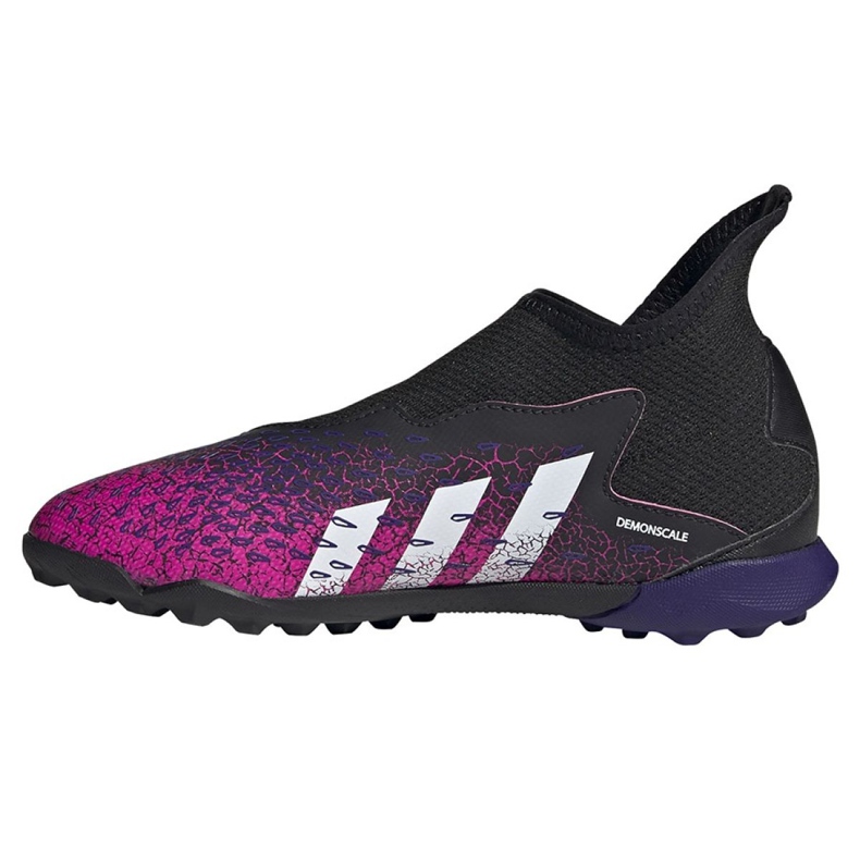 Adidas Predator Freak .3 Ll Tf Jr FY7637 fotbollsskor svart rosa 1