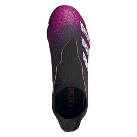 Adidas Predator Freak .3 Ll Tf Jr FY7637 fotbollsskor svart rosa 2