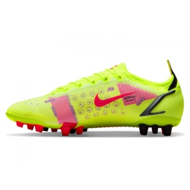 Nike Vapor 14 Elite Ag M CZ8717-760 fotbollsskor gul grön 1