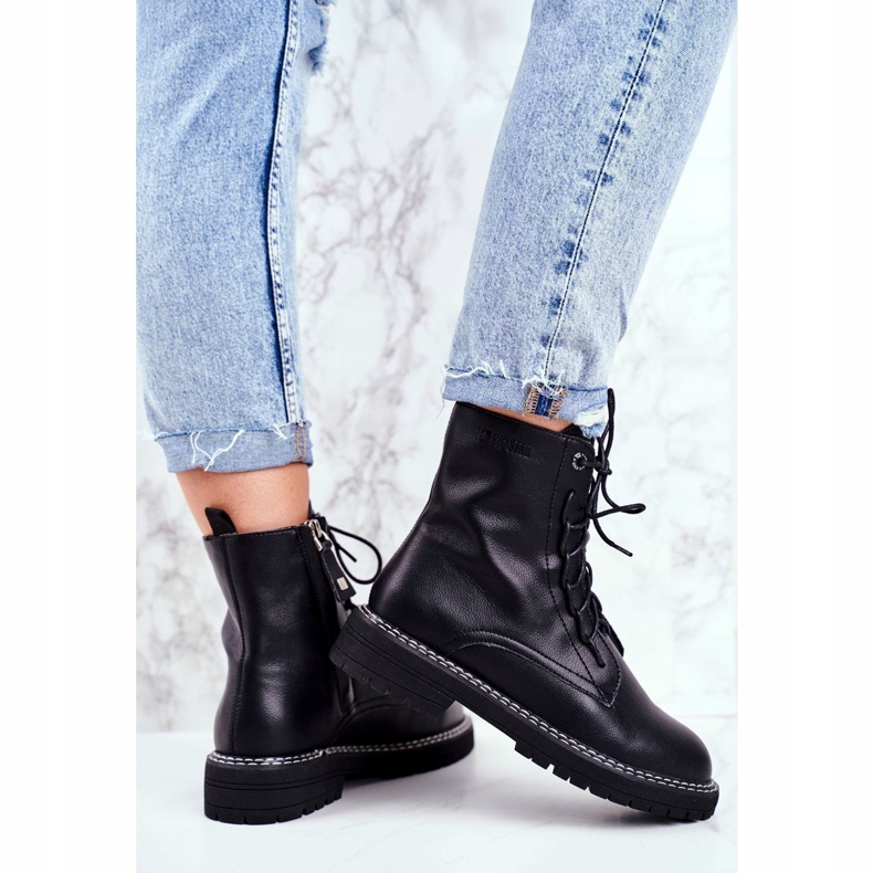 Kängor för kvinnor Big Star Black GG274596 svart 4