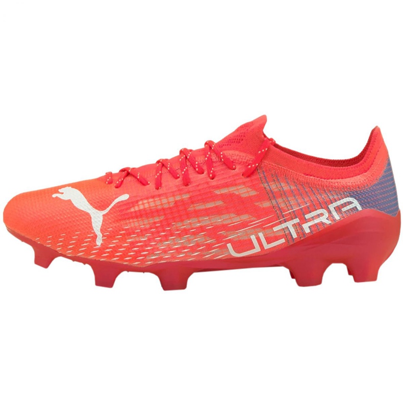 Fotbollsskor Puma Ultra 1.3 Fg Ag M 106477 02 röd apelsiner och röda 1
