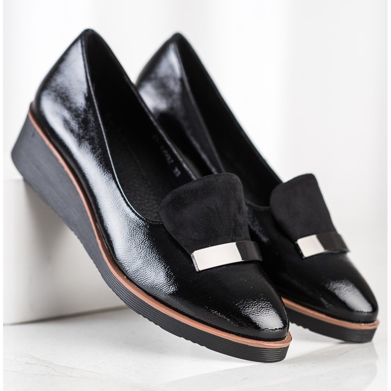 W. Potocki Brogues med insula i mocka svart 1