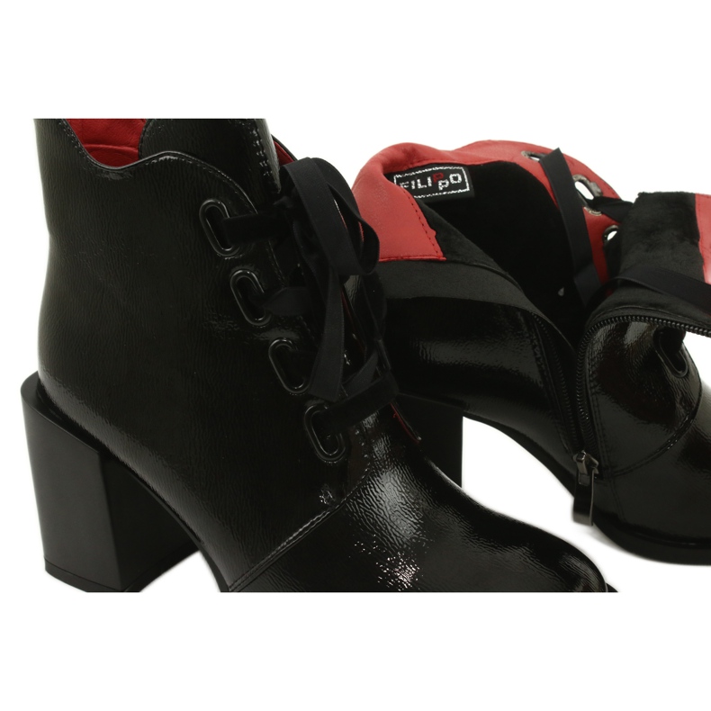 Snygga stövlar på stolpen svart Filippo DBT3109 / 21 BK 4