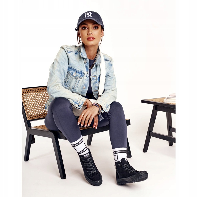 Dam Sneakers Big Star FF274244 Svart 5