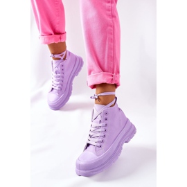 FJ1 Höga sneakers på stor sula Violet Trissy purpur 1