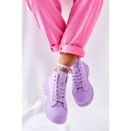 FJ1 Höga sneakers på stor sula Violet Trissy violett 2