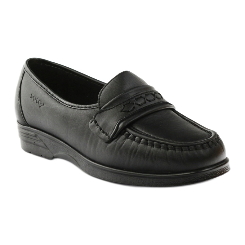 Solo Loafers for Sensitive Feet Comfort Black 015 svart 1