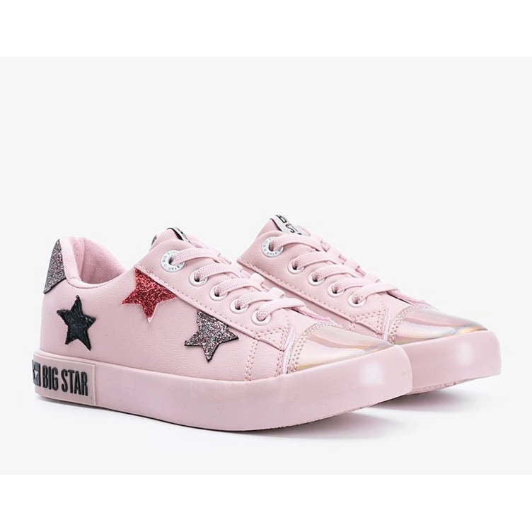 Big Star barn låga sneakers Light rosa 1
