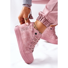 Läder Sneakers Big Star II274092 Rosa 1