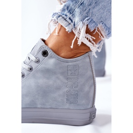 Läder Sneakers On Wedge Big Star II274094 Blå 1