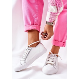 Damskor i läder Big Star II274055 Vit 2