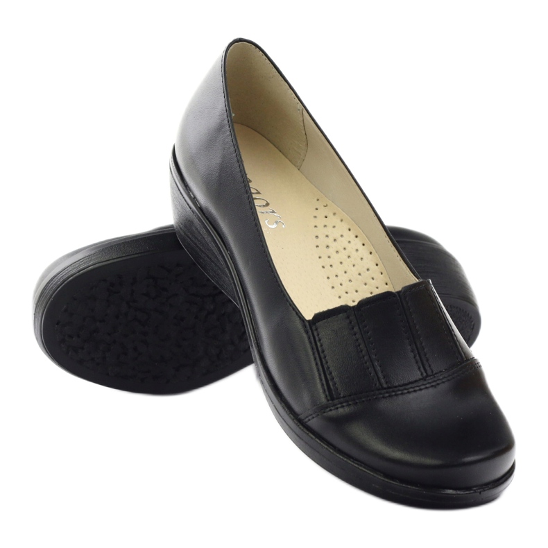 Pumps för kvinnor kil Gregors 255 svart 3