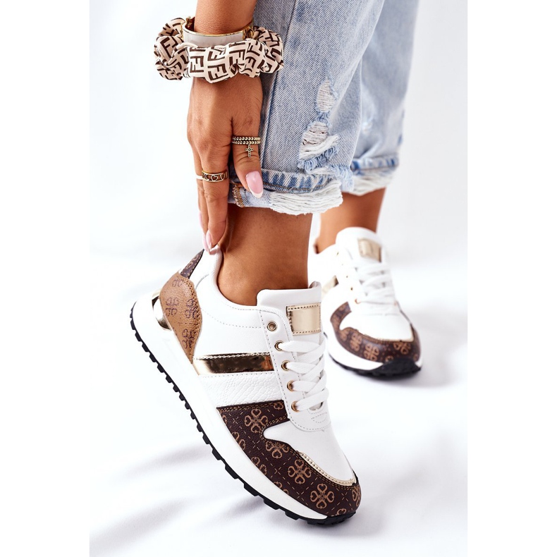 Sportskor Sneakers White Next vit brun 2