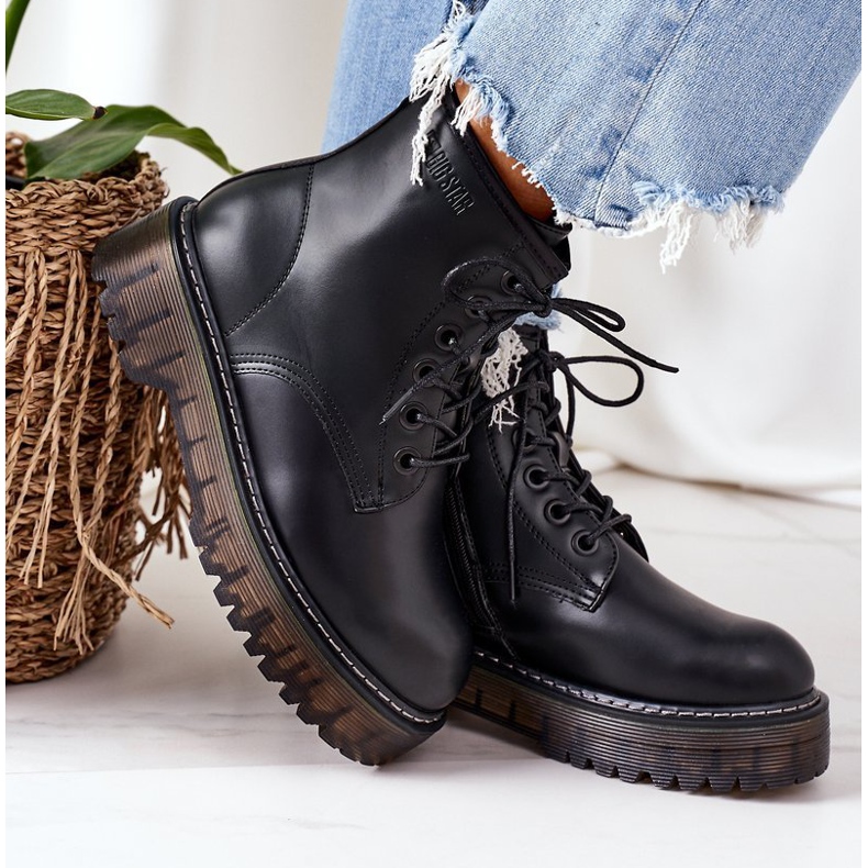 Kvinnors isolerade Workers Big Star II274110 Svart 2