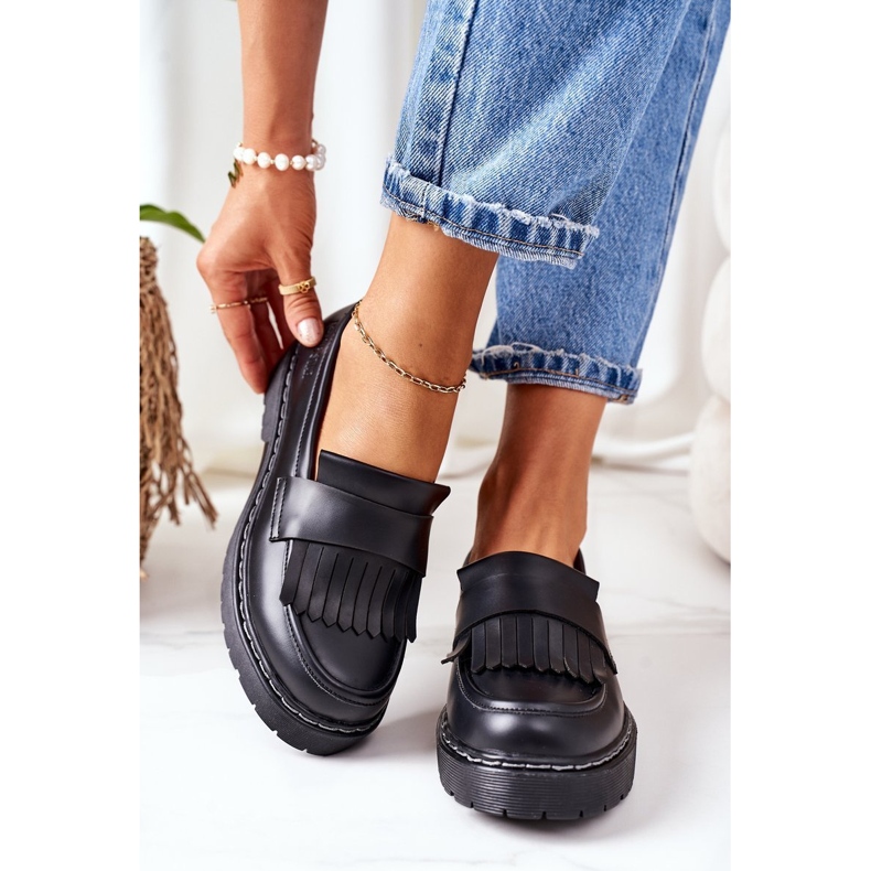 Läder Loafers Big Star II274100 Svart 1