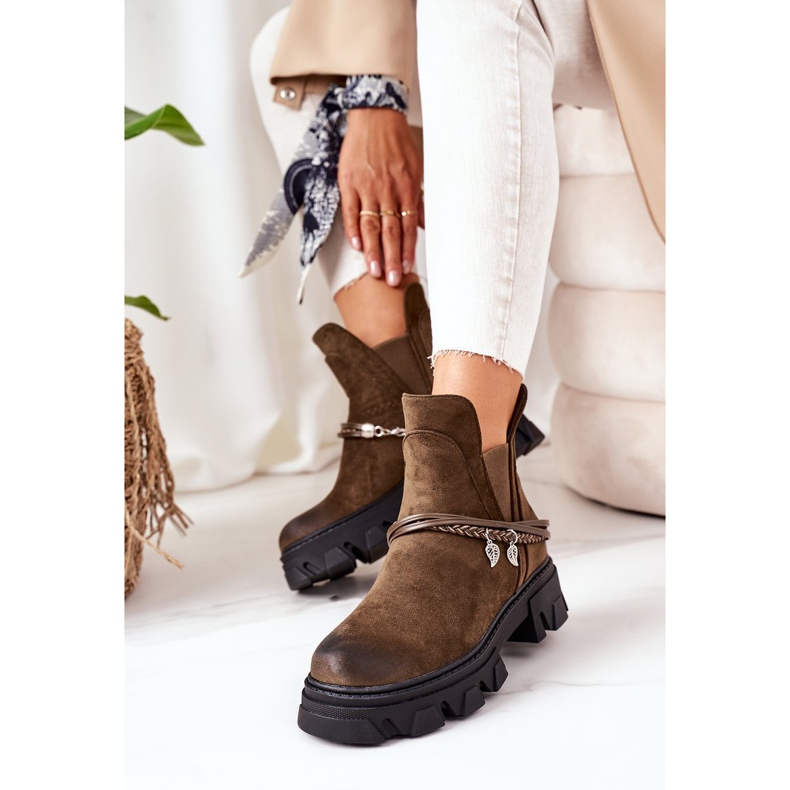 PS1 Varma stövlar Jodhpur stövlar Mörkgrön Bra idé 2