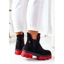 PS1 Black and Red Fearless Black and Red Warm Booties svart röd 1