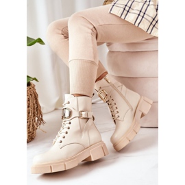 PS1 Varma arbetare med ett gyllene spänne Beige Maybelle 2