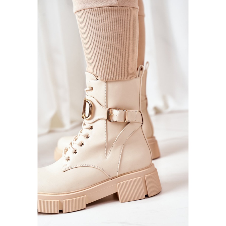 PS1 Varma arbetare med ett gyllene spänne Beige Maybelle 1