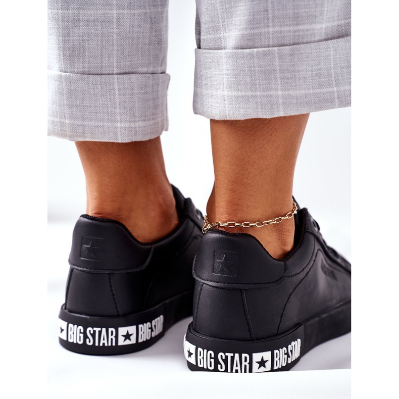 Damskor i läder Big Star II274030 Svart 1