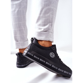 Läderskor på The Big Star II274074 Black Platform svart 1