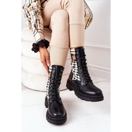 Workers From Elastic Black Fabric Love Story brun 1