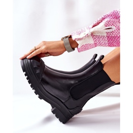 Black Warm Booties Jodhpur -stövlar Time Off svart 1