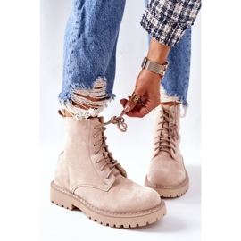PS1 Mocka Booties Dragkedja Beige Belados 2