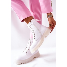 Höga snygga vita grailstövlar 2