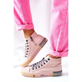 Leather High Sneakers Big Star II274138 Rosa 2
