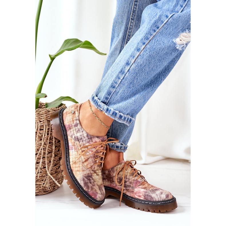 Oxfords läderskor i Oxford Maciejka 04087-46 Flerfärgad mångfärgad 2