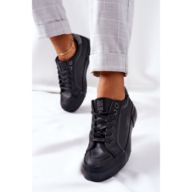 Damskor i läder Big Star II274029 Svart 2