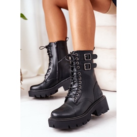 Kvinnors isolerade Workers Big Star II274113 Svart 2