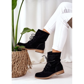 PS1 Svarta Violetta svarta stövlar med dubbla överdelar 2