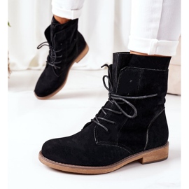 PS1 Svarta Violetta svarta stövlar med dubbla överdelar 1