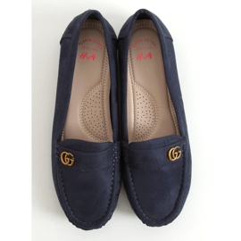 Marinblå loafers för kvinnor H8192 Azul 1
