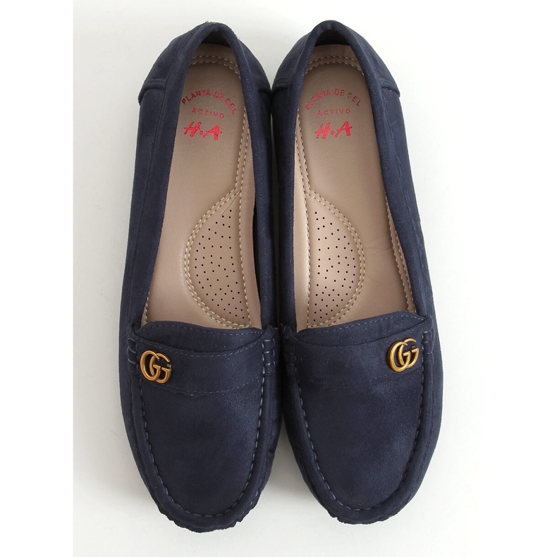 Marinblå loafers för kvinnor H8192 Azul 1