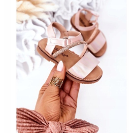 FR1 Barnsandaler med paljetter Pink Blake rosa 2