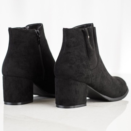 J. Star Fritidsbyxor i mocka svart 1