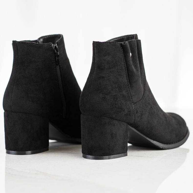 J. Star Fritidsbyxor i mocka svart 1