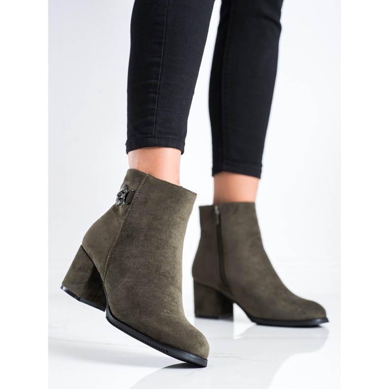 J. Star Högklackade stövlar grön 2