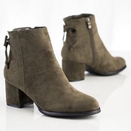 J. Star Stövlar med bindning grön 1