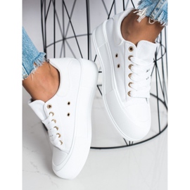 Goodin Klassiska sneakers på plattformen vit 1