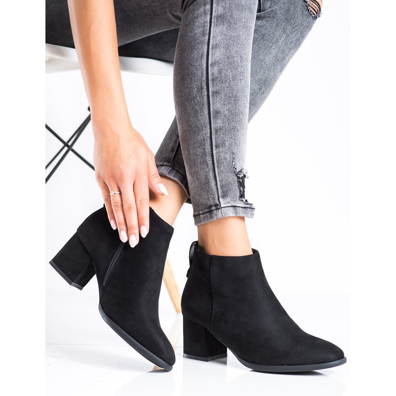 Klassiska svarta VINCEZA stövlar 2