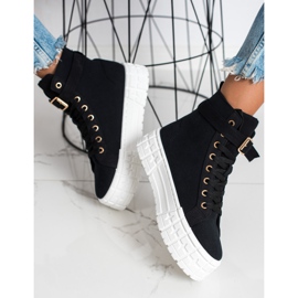 Goodin Sneakers På Paltform Med En Ficka svart 2