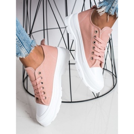 Goodin Sneakers på plattformen rosa 2