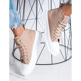 Goodin Höga bruna sneakers 1