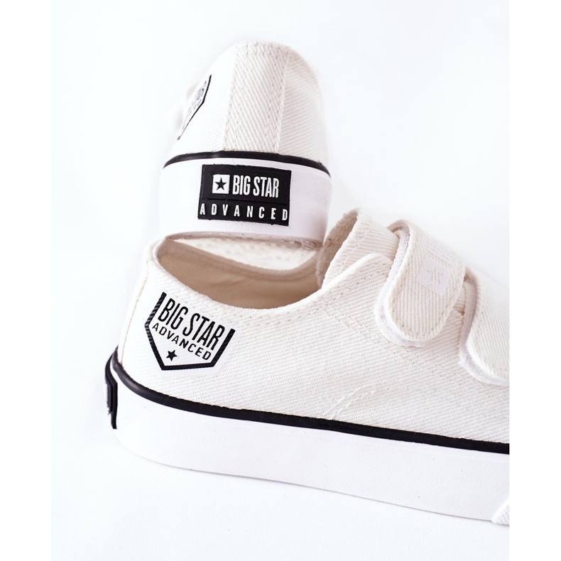 Barnskor med kardborreband Big Star FF374061 Vit 1