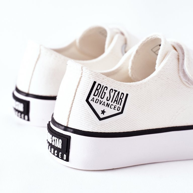 Barnskor med kardborreband Big Star FF374061 Vit 2