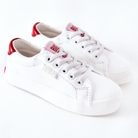 Barnskinnsneakers Big Star DD374134 Vit 2